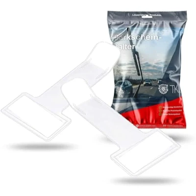 Abbildung von autogadget® 10er Set Parkscheinhalter Clip Windschutzscheibe Halterung für Parkschein, Parkausweis wie Parkscheibe Klemme &amp; Tickethalter Auto Parkausweishalter Autozubehör (5x2er)