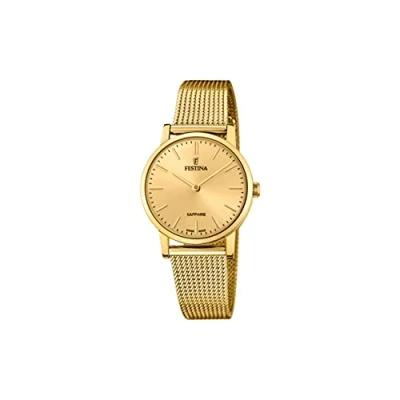 Abbildung von Festina Montre Uhr, Damen, Größe: One Size, Doré