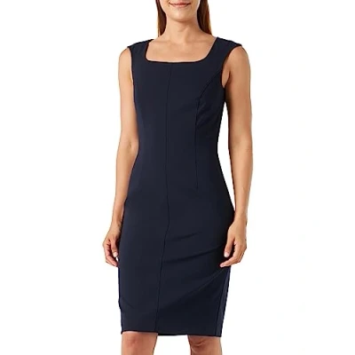Abbildung von comma MÉLANGÉE Etuikleid, Damen, Größe: 36, Navy