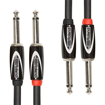 Abbildung von Roland Black Serie Verbindungskabel 6,3 mm Klinkenstecker, Länge: 1 m RCC 3 2814