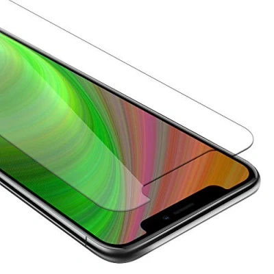 Abbildung von Cadorabo Panzer Schutz Glas für Apple iPhone 11 Schutzfolie in Ultra Klar Hüllen freundlich Gehärtetes (Tempered) Dipslayschutz Folie 9H Härte Anti Kratzer