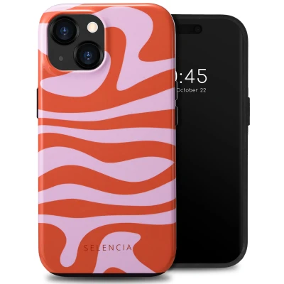 Abbildung von Apple iPhone 15 Hülle Kunststoff Selencia Hard Case/Backcover Handyhülle Bunt