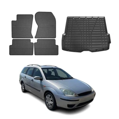 Abbildung von OMAC 2601YPS2 484 Fußmattensatz Gummi 5 schwarz FORD: Focus Mk1 Kombi