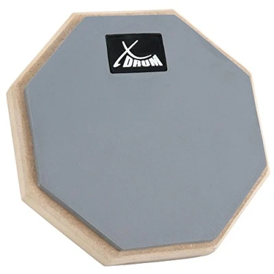 Abbildung von XDrum TF 6 TrueFeel Practice Pad 6&quot; inkl. Tasche (Übungspad, Trainingspad, Spezialgummi Oberfläche, sehr leise, Gewinde M8 für Stativ) grau/natur