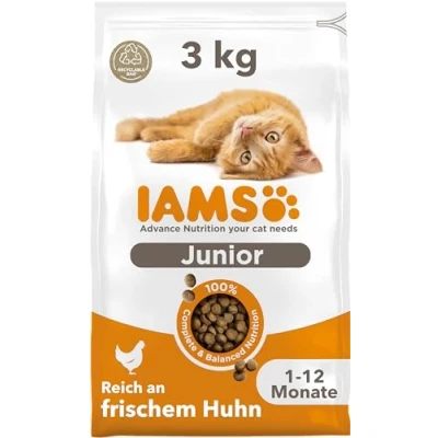 Abbildung von Katze Kätzchen/Junioren Huhn 3 kg iams Katzenfutter Eukanuba