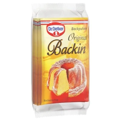 Abbildung von Dr. Oetker Original Backin, 18 x 10er Pack Backpulver, je Tüte 16 g, feines Backtriebmittel zum Kochen und Backen, ideal für Kuchen, Waffeln, Pizza &amp; Co., vegan