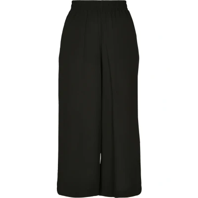 Abbildung von Urban Classics Damen Ladies Wide Viscose Culotte Freizeithose, Black, XXL