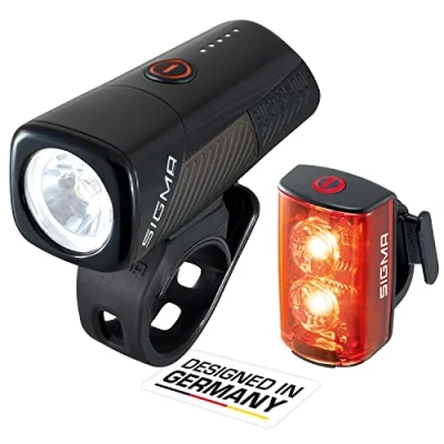 Abbildung von Sigma Buster Black Front 400 lm / Rear 80 Fahradlichterset