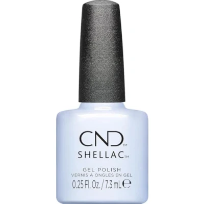 Abbildung von CND Shellac UV Nagellack Fantasy Realm Nr.481 hellblau metallic Original Gellack Nageldesign Queen Tessential collection