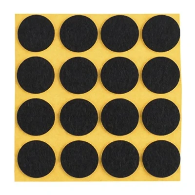 Abbildung von peha Filzgleiter Kratzschutz f. Vasen und Deko Gegenstände selbstklebend, Soft 1,0 mm stark, schwarz, rund 20 (16 STK.)