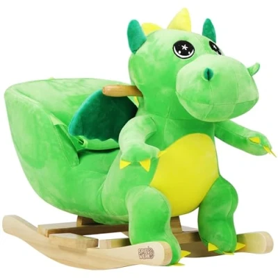 Abbildung von Deuba Schaukeltier Dino, Dinosaurier Schaukelpferd Wippe Kinder Baby Spielzeug