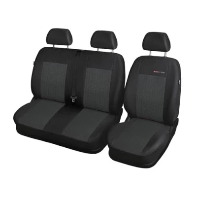 Abbildung von Mossa Maßgeschneiderte Sitzbezüge Auto kompatibel mit FIAT Ducato III Van (2014 ) Autositzbezüge Schonbezüge für Autositze E1