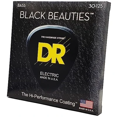 Abbildung von DR B EXBK BKB6 30 Extra Black Beauties Medium Saite (6 String)