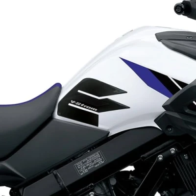 Abbildung von labelbike 2 Motorrad Tank Seitendekorations und Schutzaufkleber kompatibel mit Suzuki V Strom 650 2017 2022
