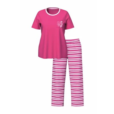 Abbildung von Ulla Popken SET Pyjama, Damen, Größe: 42/44, Pink