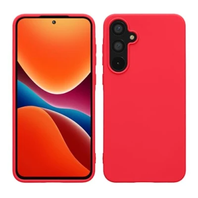 Abbildung von kwmobile Hülle kompatibel mit Samsung Galaxy A55 5G weiches TPU Silikon Case Cover geeignet für kabelloses Laden Neon Pink