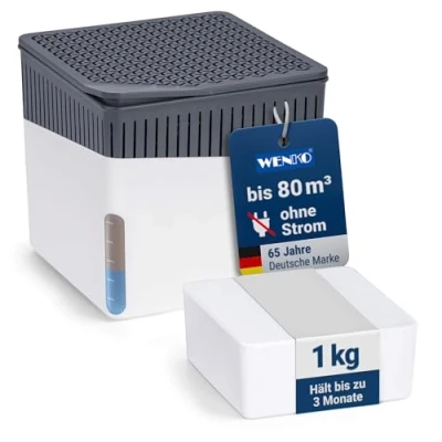 Abbildung von WENKO Luftentfeuchter Cube, für 80 m3 Räume, 1000 g