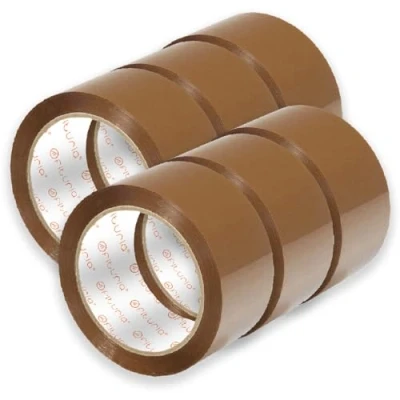 Abbildung von OFITURIA Paketklebeband, Braunes Klebeband, Packband für Umzugskartons und Sendungen, Verpackungsklebeband, Sicheres Widerstandsfähiges Paketband (50mmx120m, 6 Rollen)