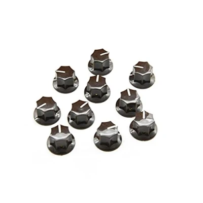 Abbildung von kaish 10 x Braun Messing Einsatz USA Spec 1/10,2 cm groß Jazz J Bass Knopf, Jaguar Mustang Stil Knöpfe
