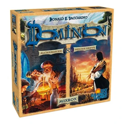 Abbildung von Rio Grande Games 1407 Dominion Mixbox (Reiche Ernte 4. Erweiterung und Alchemisten 2. Erweiterung)