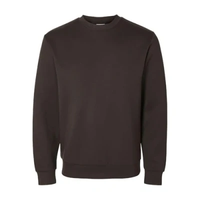 Abbildung von Selected Homme Slhemanuel Sweatshirt, Herren, Größe: XXL, Chocolate torte
