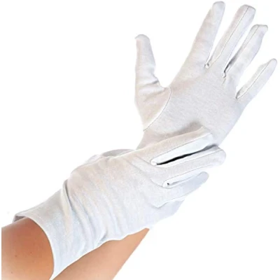 Abbildung von Franz Mensch Baumwollhandschuhe Größe L, 12 Stck./Pack, waschbar bei 60C