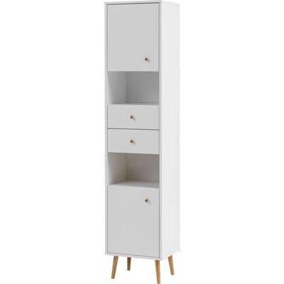 Abbildung von Schildmeyer Jonte Hochschrank 148440, weiß matt, 40,5x33x185,8 cm