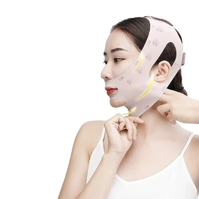 Abbildung von Face Lifting Bandage, V Line Mask, Slimming Cheek Reusable Slimming,Double Chin Firmer Belt,Anti Wrinkle Bandage Prevent Skin Sagging Belt