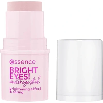 Abbildung von essence BRIGHT EYES! under eye stick, Augenpflege, Nr. 01, Nude, pflegend, aufhellend, natürlich, vegan, ohne Parfüm, Konservierungsstoffe, Parabene, 1er Pack (5.5ml)