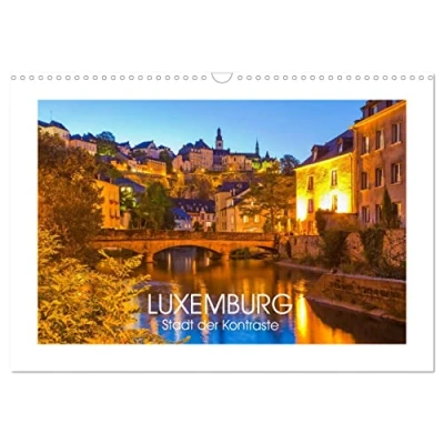 Abbildung von LUXEMBURG Stadt der Kontraste (Wandkalender 2025 DIN A3 quer), CALVENDO Monatskalender