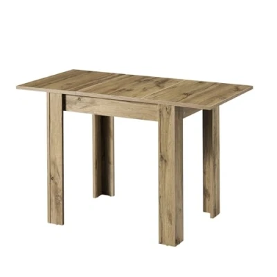 Abbildung von B&amp;D home Esstisch LIVIUS, 80 120x60cm ausziehbarer Esszimmertisch Küchentisch Holztisch für Küche, Esszimmer modern Design Eiche Optik, 11218 60 EIDA