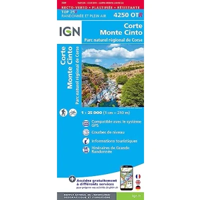 Abbildung von 4250OTR Corte Monte Cinto Parc National de Corse: wasserfest (TOP 25R)