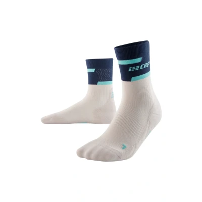 Abbildung von CEP Compression MID CUT THE RUN Sportsocken, Damen, Größe: 34 36, Blue off white