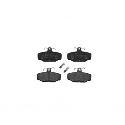 Abbildung von BREMBO P 24 018 Bremsbelagsatz exkl. Verschleißwarnkontakt mit Bremssattelschrauben ohne Zubehör FORD: SCORPIO 1, Sierra Mk2 Schrägheck, 2