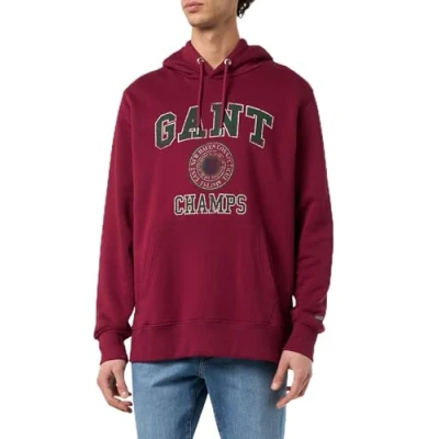 Abbildung von GANT Front Graphic Hoodie Kapuzenpullover, Herren, Größe: XXL, Rich wine