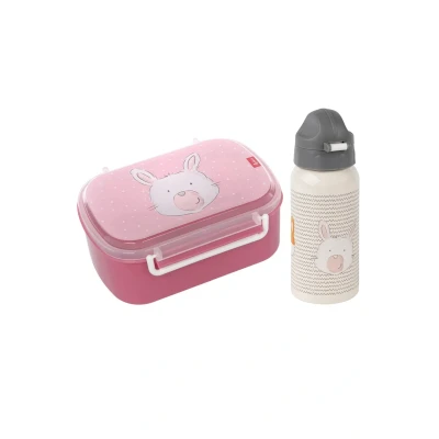 Abbildung von sigikid SET Trinkflasche für Kinder, Größe: One Size, Pink beige hase