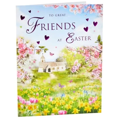 Abbildung von Regal Publishing Osterkarte Great Friends, Kirche, 20,3 x 15,2 cm
