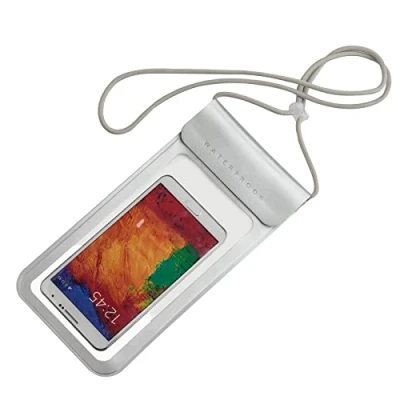 Abbildung von Baikeen wasserdichte Handytasche, IPX8 Handyhülle für iPhone 14 Pro Max/14 Plus/13 Max/13/12 Max/11 Max/Xs Max bis 6.9 Zoll zum Schwimmen Kajak (Schwimmen Silber), Silber