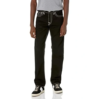Abbildung von True Religion Herren Ricky Super T Straight Leg Jeans, Body Spülung Schwarz, 49