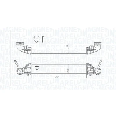 Abbildung von MAGNETI MARELLI 351319204180 Ladeluftkühler MERCEDES BENZ: E Klasse Limousine, T modell