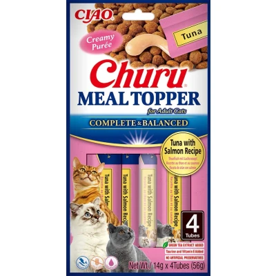 Abbildung von Ciao Churu Meal Topper Katzensnack Thunfisch mit Lachs