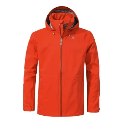 Abbildung von Schöffel Aiplspitz Regenjacke / wasserabweisende Jacke, Herren, Größe: 56, Orange