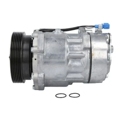 Abbildung von THERMOTEC KTT090348 Kompressor SD7V16 12 PAG 46 R 134a VOLKSWAGEN: Sharan I, Golf 3, 4 Cabrio, FORD: Galaxy Mk1 MPV, SEAT: Alhambra Ibiza 2