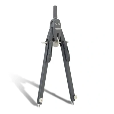 Abbildung von Aristo AR552811 20 BTS Schnellverstellzirkel mit unverstellbaren Zirkelschenkeln (Kreise bis 340mm Durchmesser, Zinkdruckguss, 2 Ersatzminen und Ersatznadel) rock