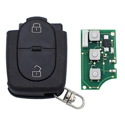 Abbildung von KONIKON Autoschlüssel Auto Schlüssel 433 MHz 1J0959753A Platine Sender Sendeeinheit Funk Fernbedienung Schlüsselgehäuse Gehäuse 1J0 959 753 A passend für Volkswagen Seat Skoda