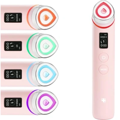 Abbildung von Medicube Dermaroller Age R Booster Pro Pink Edition, Beauty Device, mit dem Maximale Wirkstoffaufnahme &amp; sichtbarer Lifting Effekt