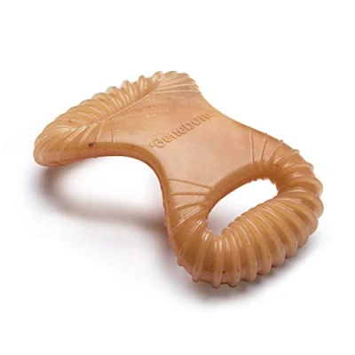Abbildung von Benebone Indestructible Dental Dog Chew Toy For Aggressive Chewers, Long Lasting Tough Boredom Breaker Dogs, Real Chicken Flavour, Small Made in the USA.