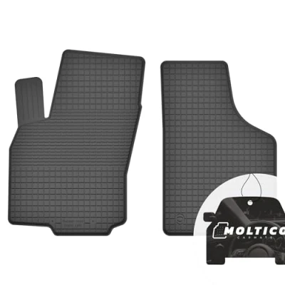 Abbildung von Vorne Gummimatten mit Rand Auto Fußmatten Gummi Automatten Passgenau 2 teilig Set passend für Renault Twingo I 1993 2006