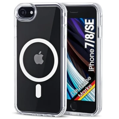 Abbildung von JProtect Magnetische Handyhülle für iPhone 7/8/ SE 2022 / 2020 Magsafe Hülle/Stoßfeste Hülle MagSafe/Case Apple 8 Magnet/Handy Magnetisch