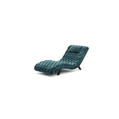 Abbildung von All4All Relaxliege Chaiselongue Levis Antik Look Relaxsessel Chesterfield Gewebe Glamour Retro Modernes Design Relax gepolstert Keine Montage Entspannung 11